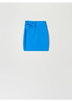 Sinsay - Spódnica mini z wiązaniem - niebieski - id: 6218T-50X - marki Sinsay - 187329204 Sinsay - Spódnica mini z wiązaniem - niebieski ze sklepu Sinsay w kategorii Spódnice - zdjęcie 187329204