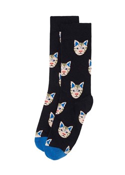 Happy Socks Skarpety &quot;Cat&quot; w kolorze niebiesko-czarnym ze sklepu Limango Polska w kategorii Skarpetki męskie - zdjęcie 187329832
