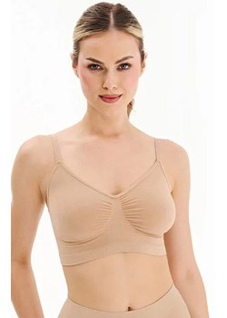 Bezszwowy biustonosz na ramiączkach beżowy Seamless Bra Shape S121, Kolor beżowy, Rozmiar L/XL, Gabriella ze sklepu Primodo w kategorii Biustonosze - zdjęcie 187330483