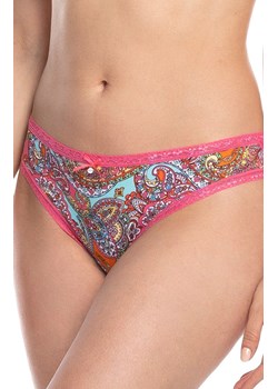 Kolorowe figi damskie mini bikini z koronką 2-pack L-1524MB, Kolor kolorowy-wzór, Rozmiar L, LAMA ze sklepu Primodo w kategorii Majtki damskie - zdjęcie 187330641