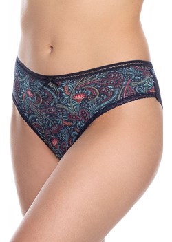 Bawełniane figi damskie bikini 2-pack L-1514BI, Kolor granatowy-wzór, Rozmiar L, LAMA ze sklepu Primodo w kategorii Majtki damskie - zdjęcie 187330643