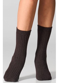 Skarpetki damskie z wełną merynosów i kaszmirem brązowe SCM26, Kolor brązowy, Rozmiar 36-40, LEGS ze sklepu Primodo w kategorii Skarpetki damskie - zdjęcie 187330704