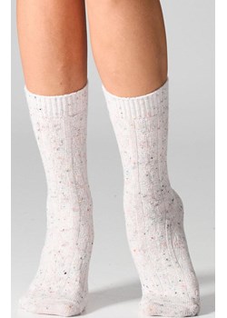 2-pack skarpetki damskie z wełną biało-szare W27 Wool Dots, Kolor biały-szary melanż, Rozmiar 36-41, LEGS ze sklepu Primodo w kategorii Skarpetki damskie - zdjęcie 187330723