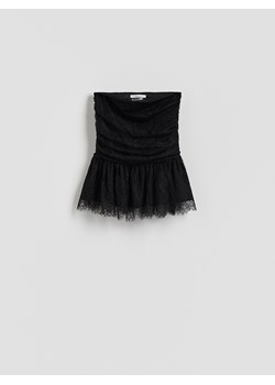 Reserved - Top z koronką - czarny ze sklepu Reserved w kategorii Bluzki damskie - zdjęcie 187331534