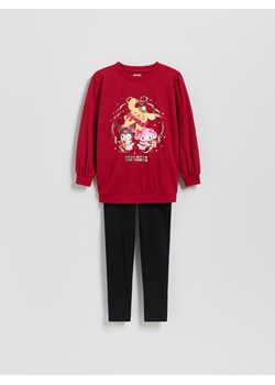 Reserved - Świąteczna piżama Hello Kitty and Friends - czerwony ze sklepu Reserved w kategorii Piżamy dziecięce - zdjęcie 187331753