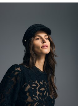 Reserved - Kaszkiet z wełną - czarny ze sklepu Reserved w kategorii Kaszkiety damskie - zdjęcie 187331760