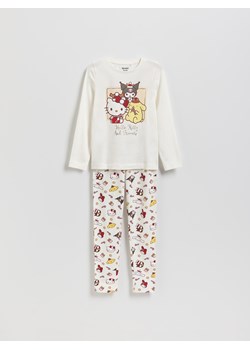 Reserved - Świąteczna piżama Hello Kitty and Friends - złamana biel ze sklepu Reserved w kategorii Piżamy dziecięce - zdjęcie 187331833