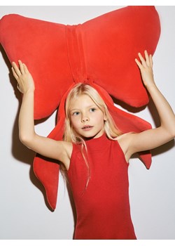 Reserved - Dzianinowa sukienka z wiskozą - czerwony ze sklepu Reserved w kategorii Swetry dziewczęce - zdjęcie 187331924