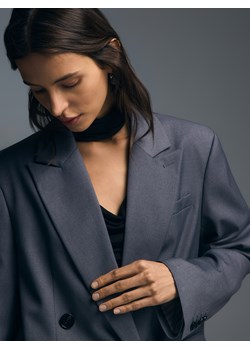 Reserved - Dwurzędowa marynarka - ciemnoszary ze sklepu Reserved w kategorii Kurtki damskie - zdjęcie 187332010