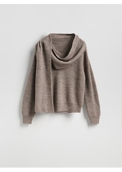 Reserved - Sweter z wełną - beżowy ze sklepu Reserved w kategorii Swetry damskie - zdjęcie 187332022