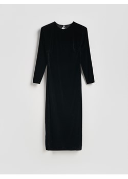 Reserved - Welurowa sukienka - czarny ze sklepu Reserved w kategorii Sukienki - zdjęcie 187332030