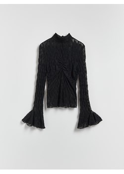 Reserved - Koronkowa bluzka - czarny ze sklepu Reserved w kategorii Bluzki damskie - zdjęcie 187332274