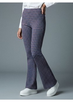 Sinsay - Wzorzyste spodnie flare - niebieski ze sklepu Sinsay w kategorii Spodnie damskie - zdjęcie 187333171