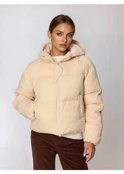 Sinsay - Pikowana kurtka puffer z kapturem - brązowy ze sklepu Sinsay w kategorii Kurtki damskie - zdjęcie 187333212