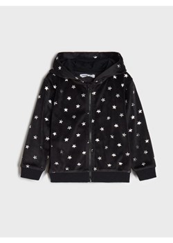 Sinsay - Bluza z kapturem w gwiazdki zapinana na zamek - czarny ze sklepu Sinsay w kategorii Bluzy chłopięce - zdjęcie 187333233