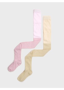 Sinsay - Prążkowane rajstopy 2 pack - wielobarwny ze sklepu Sinsay w kategorii Rajstopy dziecięce - zdjęcie 187333311