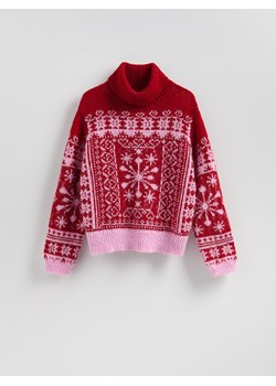 Reserved - Sweter ze świątecznym motywem - wielobarwny ze sklepu Reserved w kategorii Swetry damskie - zdjęcie 187334032