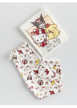 Reserved - Świąteczna piżama Hello Kitty and Friends - złamana biel ze sklepu Reserved w kategorii Piżamy dziecięce - zdjęcie 187334072