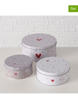 Boltze Pojemniki (3 szt.) &quot;Anella&quot; w kolorze czerwono-białym ze sklepu Limango Polska w kategorii Pojemniki kuchenne - zdjęcie 187334832