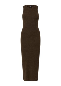 Pieces Sukienka dzianinowa w kolorze brązowym ze sklepu Limango Polska w kategorii Sukienki - zdjęcie 187335471