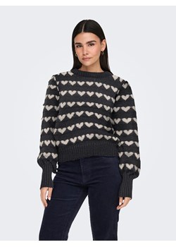 JDY Sweter w kolorze antracytowo-białym ze sklepu Limango Polska w kategorii Swetry damskie - zdjęcie 187335582