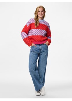 Pieces Sweter w kolorze czerwonym ze sklepu Limango Polska w kategorii Swetry damskie - zdjęcie 187336334