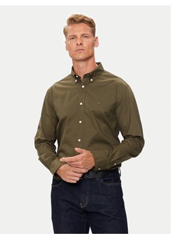 Tommy Hilfiger Koszula MW0MW30934 Khaki Regular Fit ze sklepu MODIVO w kategorii Koszule męskie - zdjęcie 187337634