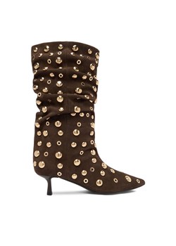 Eva Minge Botki EO-TESS-2117-05 Brązowy ze sklepu MODIVO w kategorii Botki - zdjęcie 187337644