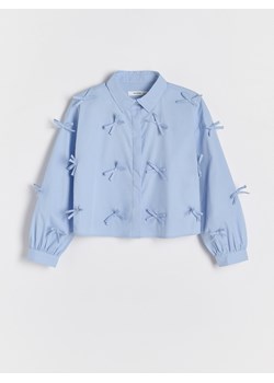 Reserved - Koszula z kokardkami - jasnoniebieski ze sklepu Reserved w kategorii Koszule dziewczęce - zdjęcie 187338271