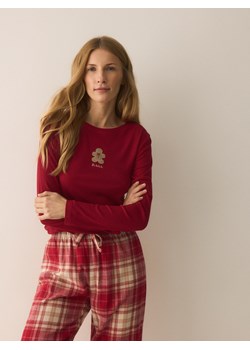 Reserved - Dwuczęściowa piżama - czerwony ze sklepu Reserved w kategorii Piżamy damskie - zdjęcie 187338430