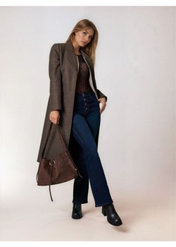 Sinsay - Torba na ramię z imitacji zamszu - brązowy ze sklepu Sinsay w kategorii Listonoszki - zdjęcie 187338984