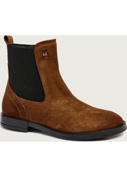 Tommy Hilfiger Sztyblety CHELSEA | zamsz ze sklepu Gomez Fashion Store w kategorii Buty zimowe dziecięce - zdjęcie 187339491