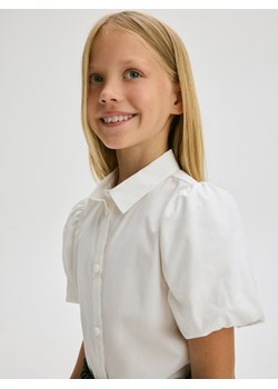 Reserved - Koszula z bufkami - biały ze sklepu Reserved w kategorii Koszule chłopięce - zdjęcie 187339980