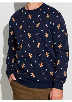Sinsay - Bluza z motywem świątecznym - granatowy ze sklepu Sinsay w kategorii Bluzy męskie - zdjęcie 187340280