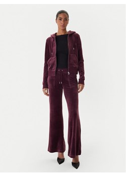 Juicy Couture Spodnie dresowe Layla JCSEBJ001 Bordowy Flared Leg ze sklepu MODIVO w kategorii Spodnie damskie - zdjęcie 187341011