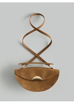 Reserved - Torebka z imitacji zamszu - beżowy ze sklepu Reserved w kategorii Torebki damskie - zdjęcie 187341313