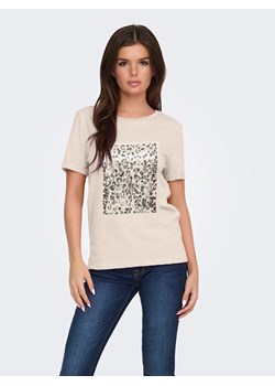 JDY Koszulka w kolorze beżowym ze sklepu Limango Polska w kategorii Bluzki damskie - zdjęcie 187341493