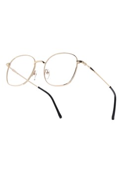 Złote okulary oprawki zerówki metalowe korekcyjne L125c ze sklepu Stylion w kategorii Okulary korekcyjne męskie - zdjęcie 187342034