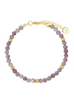 Damska bransoletka z kolorowymi turmalinami złote wykończenie stal szlachetna ze sklepu manoki.pl w kategorii Bransoletki - zdjęcie 187342102