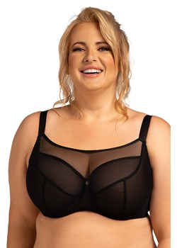 Biustonosz miękki Nessa Salma crop top Maxi czarny ze sklepu kontri.pl w kategorii Biustonosze - zdjęcie 187342124