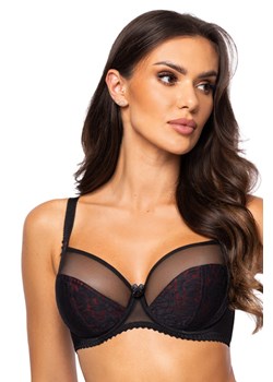 Biustonosz miękki PariPari Laila black-red ze sklepu kontri.pl w kategorii Biustonosze - zdjęcie 187342143