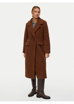 Vero Moda Kożuch Teresa 10333681 Brązowy Regular Fit ze sklepu MODIVO w kategorii Kożuchy - zdjęcie 187343382