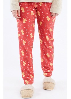 Polarowa świąteczna piżama damska beżowo-czerwona MEDDY, Kolor beżowo-czerwony, Rozmiar L, Sorbetto ze sklepu Primodo w kategorii Piżamy damskie - zdjęcie 187343882