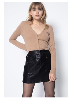 Perfect Cashmere Kaszmirowy kardigan &quot;Paige&quot; w kolorze jasnobrązowym ze sklepu Limango Polska w kategorii Swetry damskie - zdjęcie 187343923