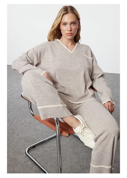 trendyol 2-częściowy zestaw w kolorze beżowym ze sklepu Limango Polska w kategorii Bluzy damskie - zdjęcie 187344021