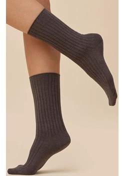 Długie skarpetki damskie z wełną kakao SW071, Kolor kakao, Rozmiar 35-38, Gabriella ze sklepu Intymna w kategorii Skarpetki damskie - zdjęcie 187344343