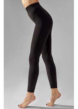 Czarne legginsy termiczne z ciepłym futerkiem od wewnątrz 665 Thermo, Kolor czarny, Rozmiar S/M, LEGS ze sklepu Intymna w kategorii Spodnie damskie - zdjęcie 187344450