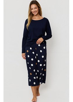Mefemi bawełniana piżama damska 7/8 Oceane, Kolor granatowy, Rozmiar S, Mefemi ze sklepu Intymna w kategorii Piżamy damskie - zdjęcie 187344493