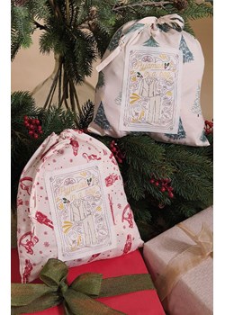 Świąteczna piżama damska z woreczkiem prezentowym czerwona ALISEE, Kolor ecru-czerwony, Rozmiar L, Sorbetto ze sklepu Intymna w kategorii Piżamy damskie - zdjęcie 187344683