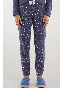 Długa piżama damska w gwiazdki granatowa DENISA, Kolor granatowy-wzór, Rozmiar L, Sorbetto ze sklepu Intymna w kategorii Piżamy damskie - zdjęcie 187344693
